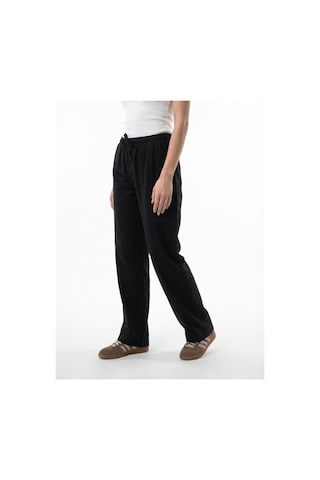 Straight Fit Kadın Pantolon Siyah