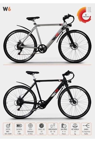 Rks W6 28" Jant Elektrikli Bisiklet