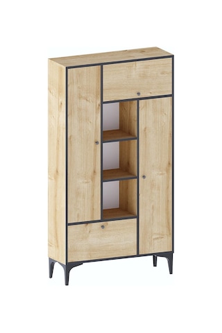 Decormet Pera Kitaplık Çok Renkli