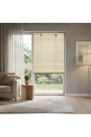 Koçtaş Opp Ahşap Stor Perde Bej 80 x 180