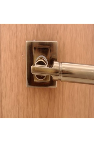 Ibiza Kapı Kolu Rozetli Antik Bakır