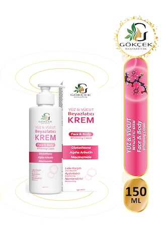 Gökçek Şifa Yüz ve Vücut Beyazlatıcı Krem 150 ML