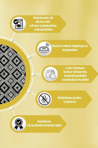 Premium Antrasit Kaymaz Tabanlı Kesme Yolluk Koridor Mutfak Salon Halısı Yüksek Kalite