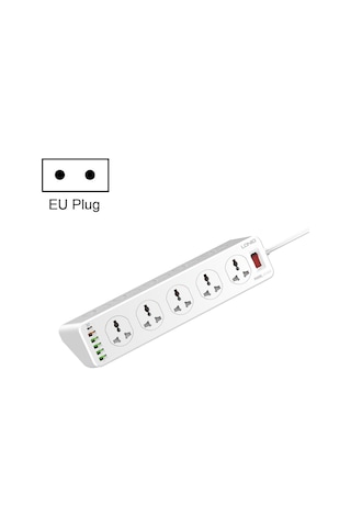 Ldnıo Sc10610 30w 10+6 Bağlantı Noktalı Çok Fonksiyonlu Seyahat Ev Ofis Hızlı Şarj Soketi, Spec: Ab Fiş