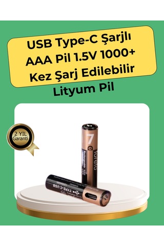 Tek Aaa Boyutunda Usb Şarjlı Pil Kompakt Tasarım, Geniş Uyumluluk Najmaddin