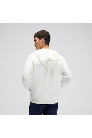 Ellesse Em581-of Fermuarlı Kapüşonlu Erkek Sweatshirt - Kırık Beyaz Kırık Beyaz