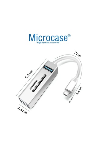 Type-c To Usb 3.0 Çoğaltıcı Hub Kart Okuyuculu 5in1 Usb Otg Sd/tf - Al3572