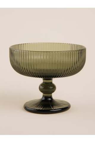 Sl Home Modern Ayaklı Cam Kreme Lüks 300 Ml, Grafit 239405392