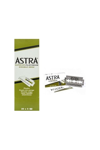 Astra Berber Bütün Tıraş Jileti Çift Taraflı 5 x 20 (100Adet)