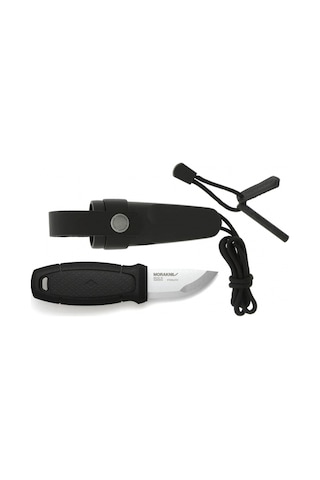 Morakniv Eldris Siyah -Mora Kamp Bıçak- Ateş Başlatıcı Bulunan Kit il Siyah