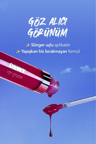 Flormar Besleyici Dudak Parlatıcısı - Dewy Lip Glaze - 005 Bronze Statue-8682536068093