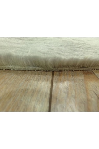 Balat Halı Dekoratif Açık Gri Peluş Yumuşak Yuvarlak-oval Halı Karışık, Çok Renkli