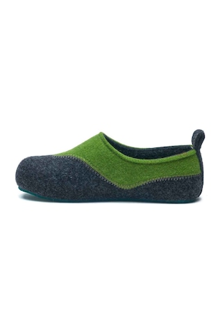 Comfortfusse Yewsh - Erkek Ortopedik Yün Keçe Ev Ayakkabısı Koyu Gri Yün