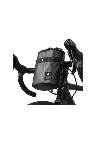 Rhınowalk Rk24932 Bisiklet Ön Tüp Çantası Çok Fonksiyonlu Polyester Bisiklet Çantası Omuz Çantası Saklama Kılıfı - Siyah