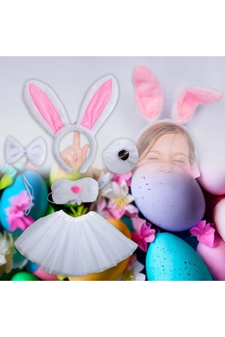 Suntek Paskalya Temalı Partiler Karnaval Için Beyaz-5-adet