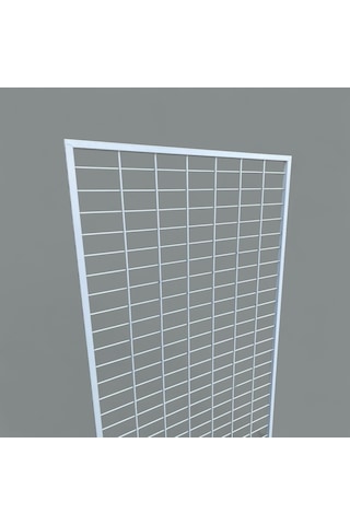 90x190 Cm Tekerlekli Beyaz Pano Stant, Çorap Standı, Aksesuar Standı, Telefon Standı, Bijuteri Standı