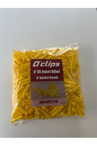 Umkar 8lik Roket Dübel 500 Adet