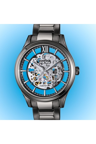 Festına F20632/1 Automatıc Skeleton Sapphıre Erkek Kol Saati Gri