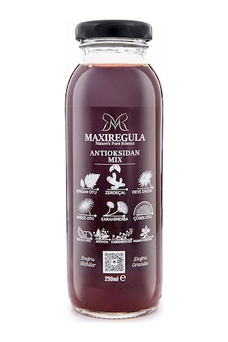 Antioksidanmix Bitkisel İçerikli Fonksiyonel %100 Vişne Meyve Suyu 250ml