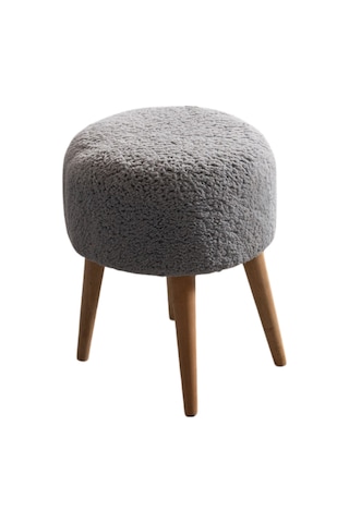 Panda Yuvarlak 4 Ayaklı Çok Amaçlı Puf Gri Gri