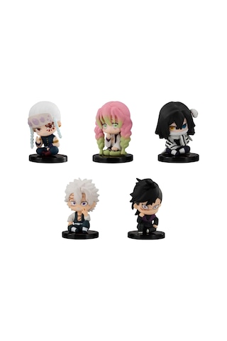 Demon Slayer İblis Avcıları İblis Keser 5 Li Anime Figür Koleksiyon Oyuncak Seti Tengen Mitsuri 5 Cm Demon Slayer