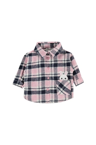 Civil Baby Tavşan Nakışlı Oduncu 6-18 Ay Gömlek - Ekru
