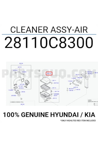Hyundai 2015 Sonrası İ20 1.4 Dizel Hava Filtre Kazanı 28110c8300 28110-c8300 Hyundai 2015 Sonrası İ20 1.4 Dizel Hava Filtre Kazanı 28110c8300 28110-c8300
