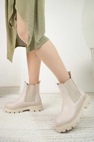 Nesil Shoes Swell 3080 Ten Çift Lastikli Kadın Bot-ten Ten
