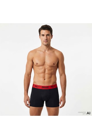 Everlast Renkli Lastik 3'lü Boxer Au0015 Çok Renkli