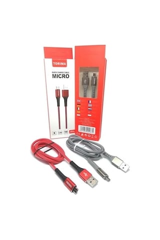 Torima 2.4A Micro Hızlı Hasır Gövde Şarj Data Kablosu Tr-Ap210 (537796503)