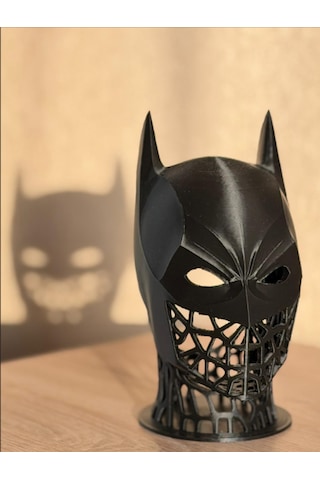 Batman Kafası Kulaklık Standı Masaüstü Düzenleyici, lik Dekoratif Aksesuar Headphones Stand - Batmen