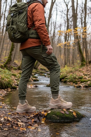Muggo Pioneer Bağcıklı Trekking Ve Günlük Outdoor Erkek Ayakkabı Bej