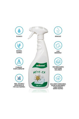 Chrysamed Mite-Ex Akarlara Karşı Etikili Kokusuz İlaç 500 ML
