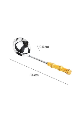 Bambum Mundo - Bambu Saplı Kepçe - 34-9,5cm