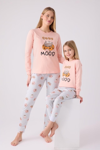 Rolypoly Kız Çocuk Uzun Kol Pijama Takım A.somon-1723 SOMON