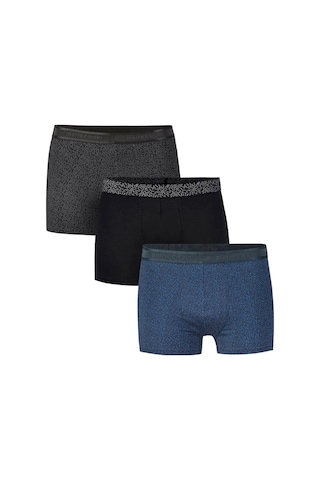 Pierre Cardin Erkek 3 Lü Desenli Boxer Set Çok Renkli