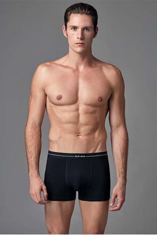 Eros 015 Erkek Compact 3'lü Boxer Siyah-gri-beyaz Çok Renkli