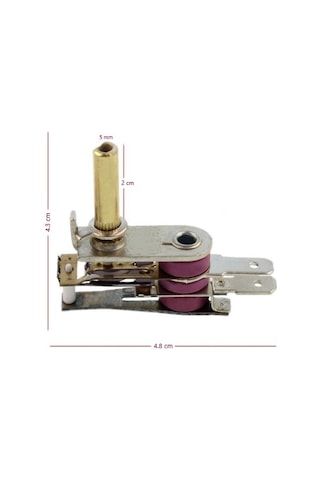 King Tost Makinesi Termostat , Mil Uzunluğu 2 Cm 10 Amper