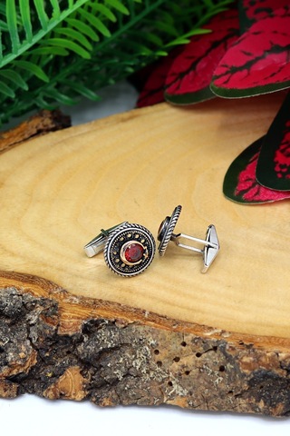 Ayyıldız Model 925 Ayar Gümüş Telkari Kol Düğmesi 201021856