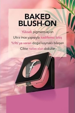 Baked Blush-on Yüksek Pigmentli & Doğal Işıltılı Fırınlanmış Allık 0 20847521