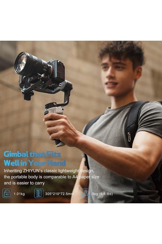 Tr Cınepeer Weebıll 3e Resmi Bayi Dslr Ve Aynasız Kamera İçin 3 Eksenli Gimbal Sabitleyici Canon/sony/panasonic/niko
