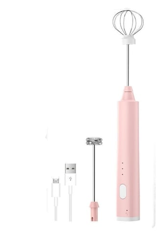 El Tipi Otomatik Elektrikli Yumurta Çırpıcı Karıştırıcı-pembe 05 Pembe