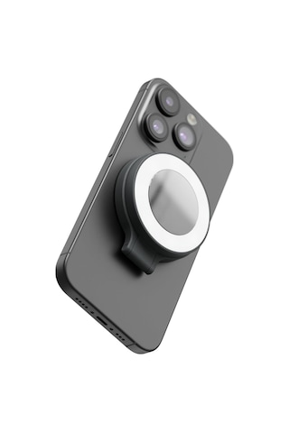 Shiftcam Snappocket Light Led Selfie Ring Işık, 4 Parlaklık Seviyesi, Dahili Batarya, Manyetik Telef Siyah