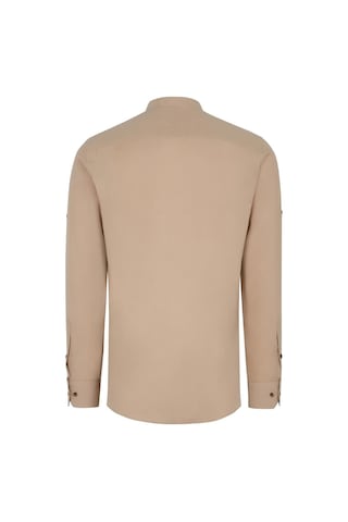 G983 Dewberry Hakim Yaka Erkek Gömlek-bej Bej