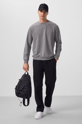 Tommylife Siyah Yüzeyi Dokulu Standart Fit Palazzo Erkek Pantolon - 82171 Siyah