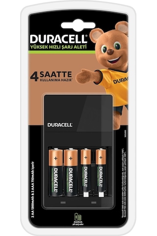 Duracell 1300 mAh + 2500 mAh + 750 mAh Şarj Edilebilir Pil + CEF 14 Şarj Cihazı
