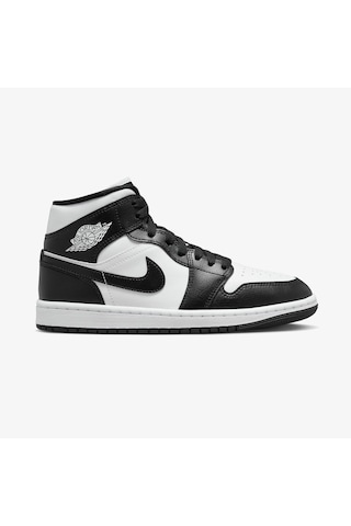 Nike Air Jordan 1 Mid 'panda' Basketbol Ayakkabısı-dv0991-101-sportxoutlet Siyah - Beyaz