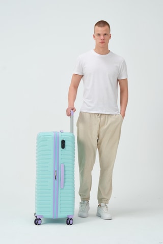Keo-plus Turkuaz-lila Büyük Boy Silikon Kırılmaz Pp Valiz Turkuaz - Mor