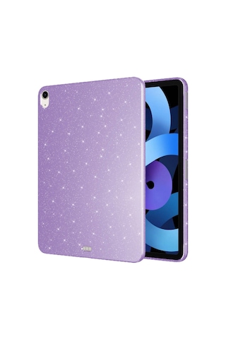Apple Uyumlu iPad, Air 11 M2/m3 2024 2025 Tablet Kılıfı Işıltılı Parlak Görünüm Koton Case Kılıf