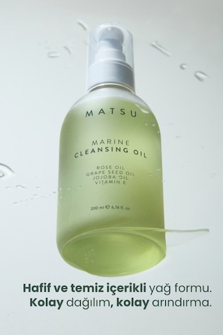 Matsu Makyaj Çözücü Nazik Temizleyici Yüz Temizleme Yağı 200 ml